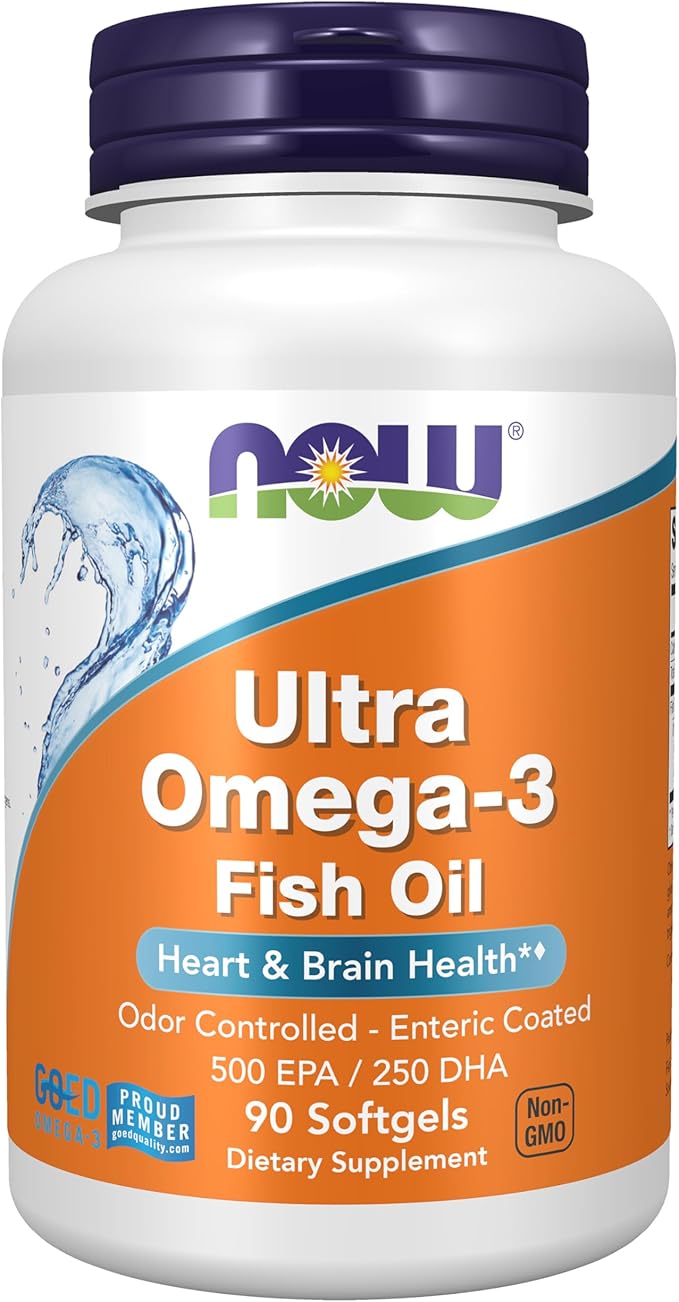 ULTRA OMEGA-3 FISH OIL NOW — 90 CAPSULAS
