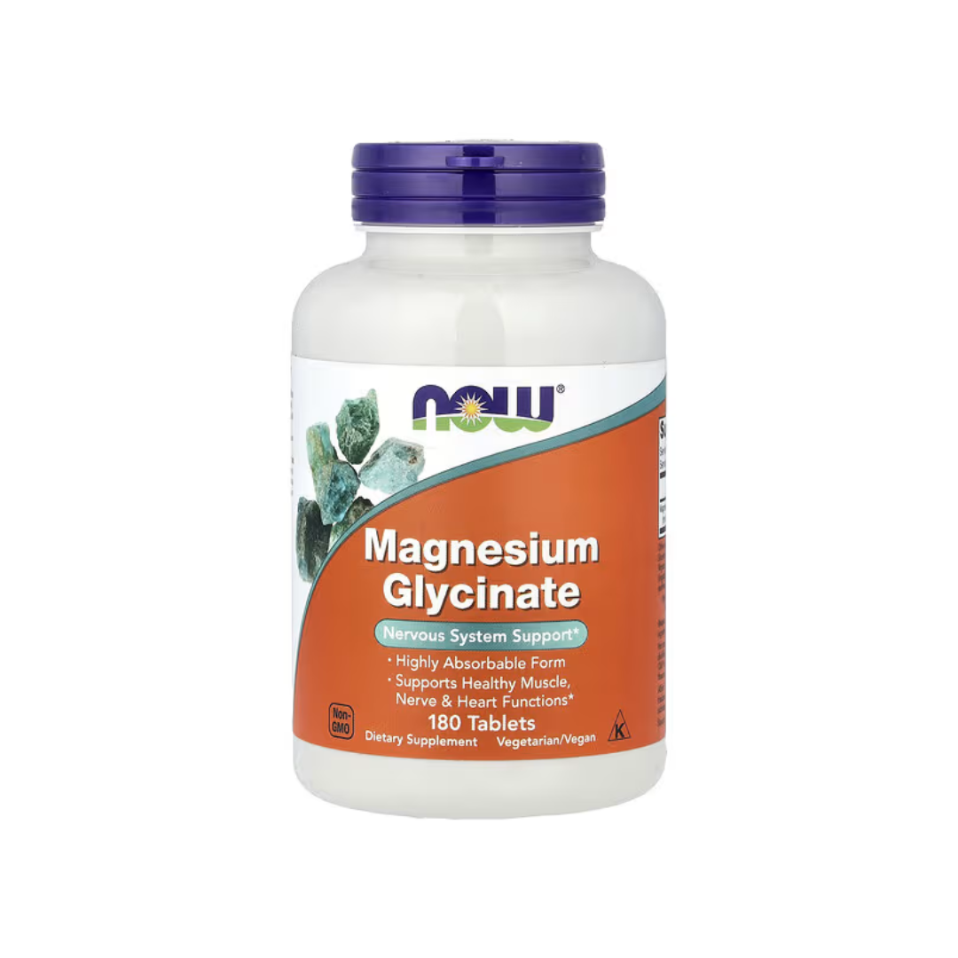GLICINATO DE MAGNESIO NOW — 180 CAPSULAS