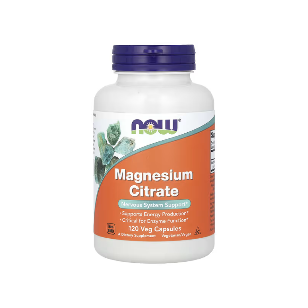 CITRATO DE MAGNESIO NOW — 120 CAPSULAS